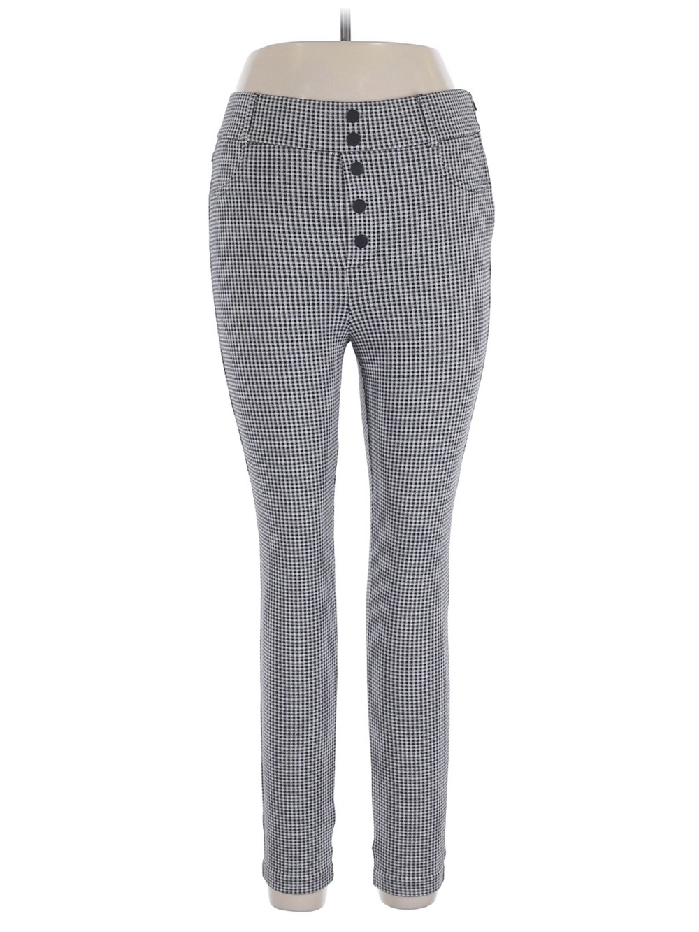 Black & White Houndstooth Skinny Pants